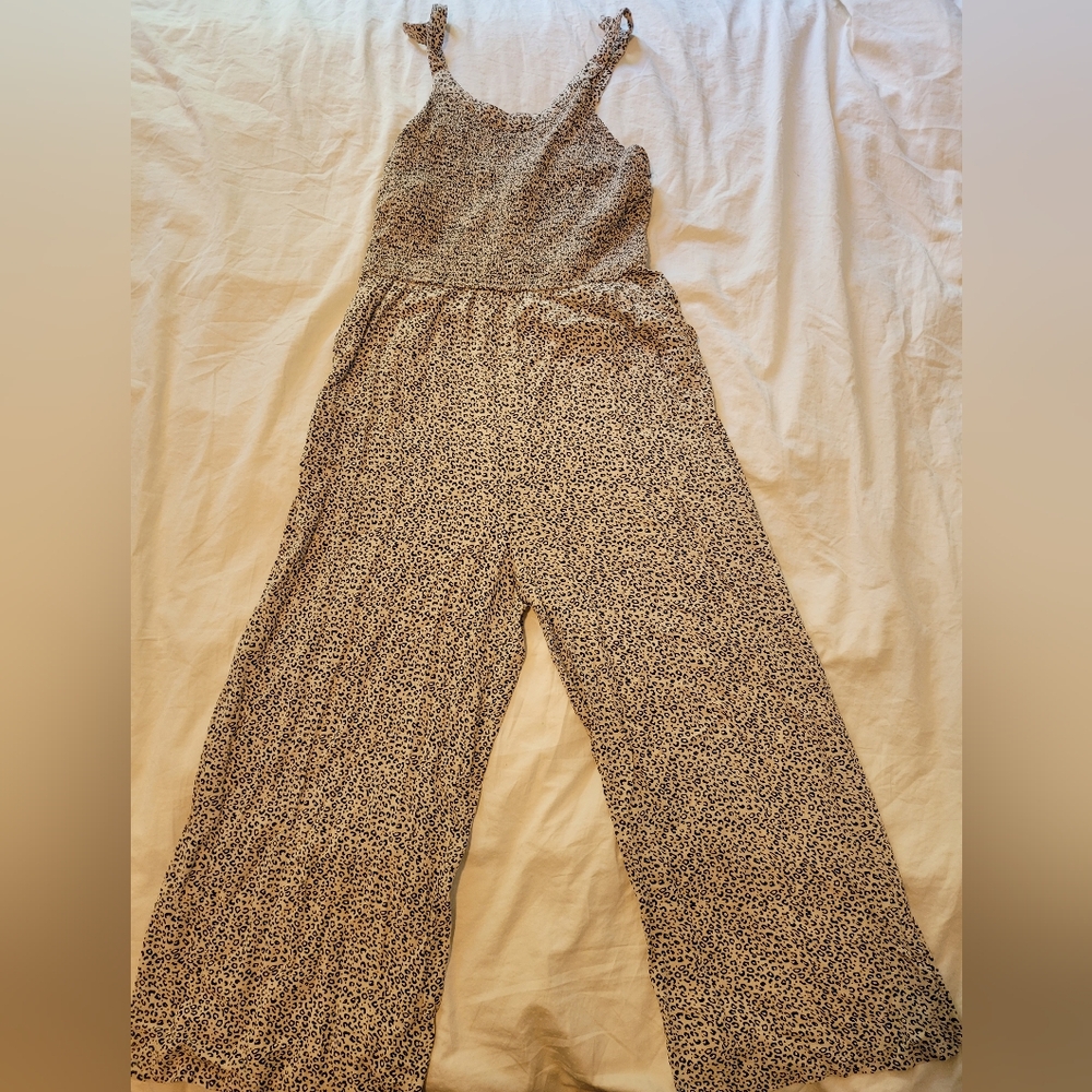 Jessica Simpson Black and White Patterned Jumpsuit